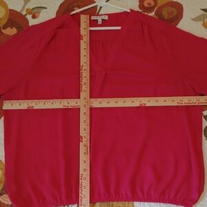 Chaus Pink Boxy 3/4 Sleeve Blouse